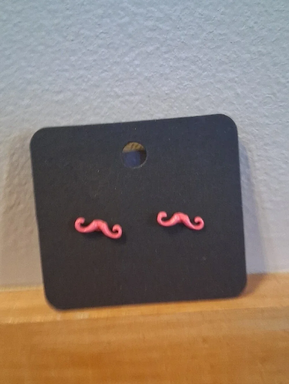 $8 Each Or Bundle 5/$20 Pink Mustache Stud Earrings